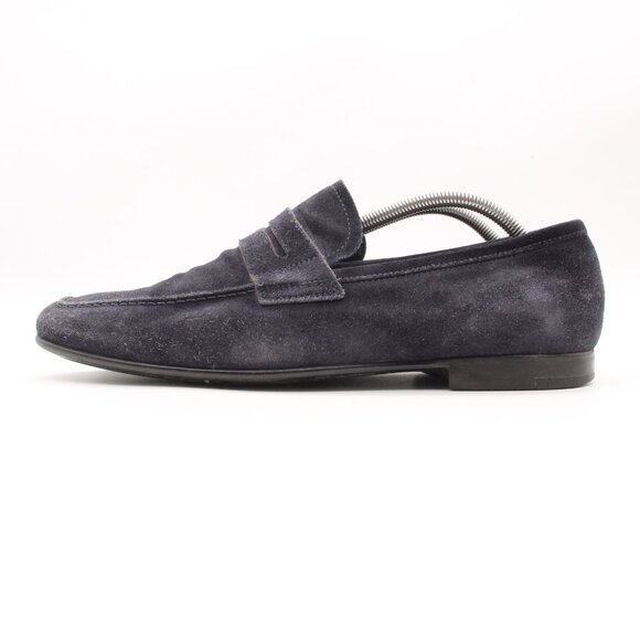 To Boot New York Men's Size 11 Leather Suede Penny Loafer Navy Blue - Picture 4 of 11